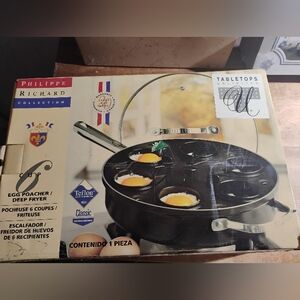 Egg Poacher and Deep Fryer - Black